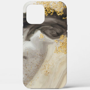 Eleganter Gold Glitzer Marmor Moderner Chic Case-Mate iPhone Hülle