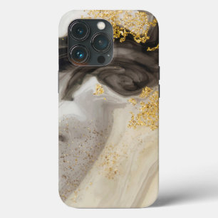 Eleganter Gold Glitzer Marmor Moderner Chic Case-Mate iPhone Hülle