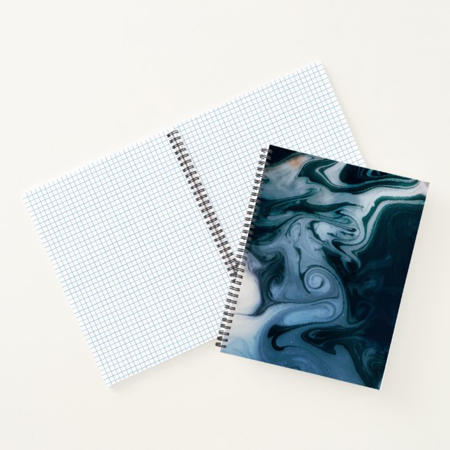 Eleganter Gold Glitzer Marmor Modernes Design Note Notizbuch (Innenseite)