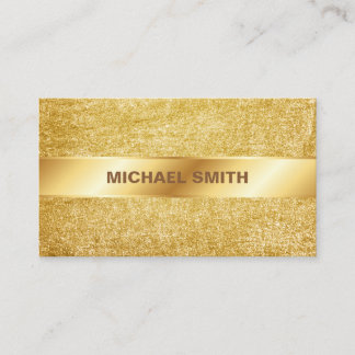 Eleganter Gold Glitzer Moderner Chic Visitenkarte