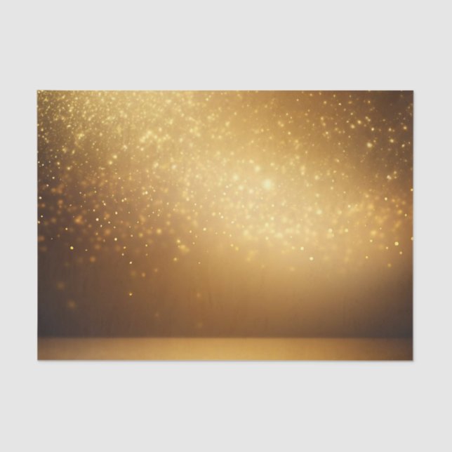 Eleganter Gold Glitzer Seidenpapier (Vorderseite)