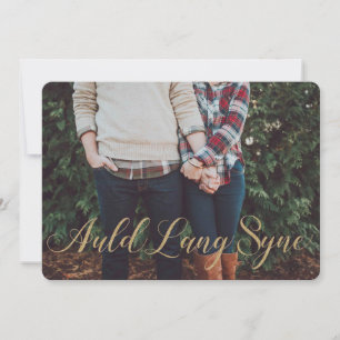 Eleganter Gold Glitzer Style Auld Lang Syne