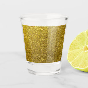 Eleganter Gold Glitzer Weihnachten Schnapsglas