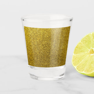 Eleganter Gold Glitzer Weihnachten Schnapsglas