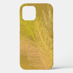 Eleganter Gold Leaf Olivenöl Hintergrund Case-Mate iPhone Hülle