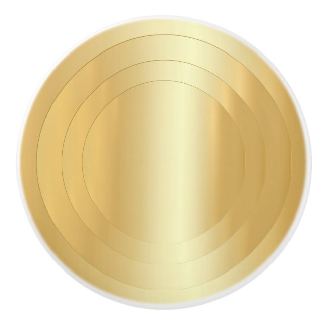 Eleganter Gold Look Glamour Trendy Template Keramikknauf (Vorderseite)