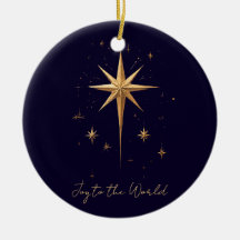 Eleganter Gold North Star auf tiefblauem Hintergru