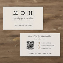 Eleganter Gold-QR-Code-Haar- und Make-up-Stil