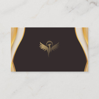 Eleganter Gold Schwarz Moderne Luxus-Manager-Berei Visitenkarte