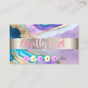 Eleganter Gold Violet Treuekarte