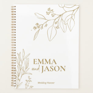 Eleganter Gold Wedding Checklist Planner Planer