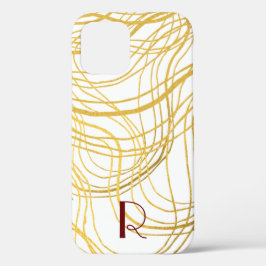 Eleganter Gold Weißer und Schwarzer Text Case-Mate iPhone Hülle