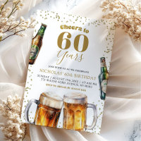 Eleganter Goldbär zum 60. Geburtstag des Erwachsen