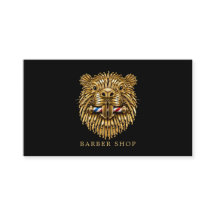 Eleganter Golden Beaver-Frisiersalon-QR-Code
