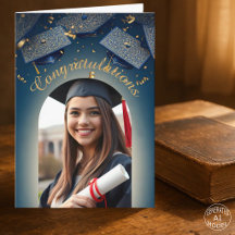 Eleganter Golden Confetti Abschluss mit Foto Arch