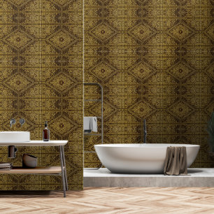Eleganter Golden mit dem Ausstieg Tapete