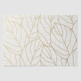 Eleganter Goldene Blattspass Seidenpapier