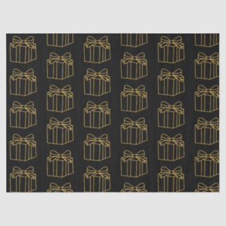 Eleganter Goldene und Schwarze Geschenkboxen Seidenpapier