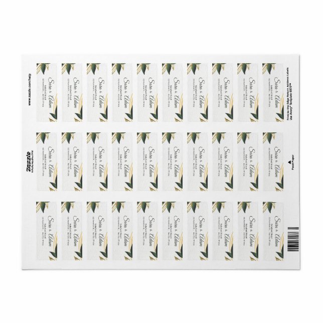 Eleganter goldener botanischer Kreis  (Vorne)