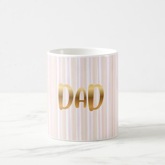 Eleganter goldener DAD-Becher  Kaffeetasse (Mittel)