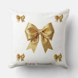 Eleganter goldener Glitter-Ornament Kissen