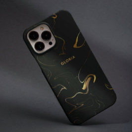 Eleganter Goldener Marmor auf dem Individuelle Nam iPhone 16 Pro Hülle