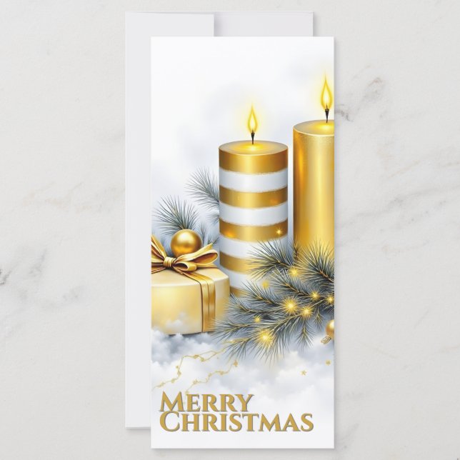 Eleganter goldener Weihnachtsschmuck (Vorderseite)