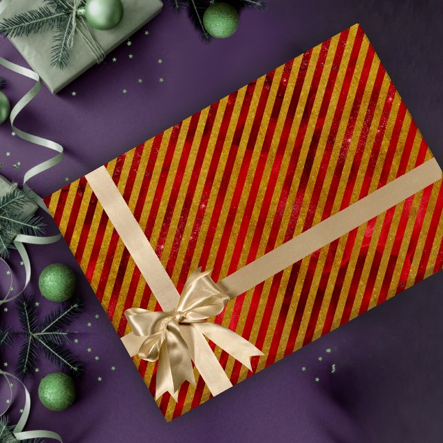 Eleganter goldfarbener Weihnachtsfeiertag Geschenkpapier (Von Creator hochgeladen)