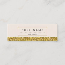 Eleganter GoldGlitzer-Minigeschäfts-Karten