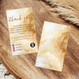 Eleganter Goldmarmor Professional Dankeskarte