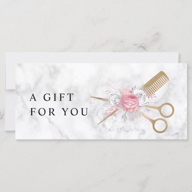 Eleganter Goldmarmorskissor und Kammerhaar (Vorderseite)