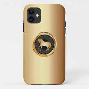Eleganter GoldpferdiPhone 5 Fall Case-Mate iPhone Hülle