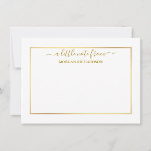 Eleganter Goldrahmen - Größe auswählen - Personali Mitteilungskarte