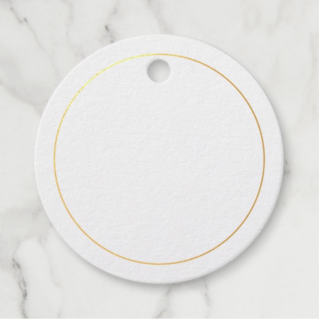 Eleganter Goldschmied Blank Geschenkanhänger (Vorderseite)