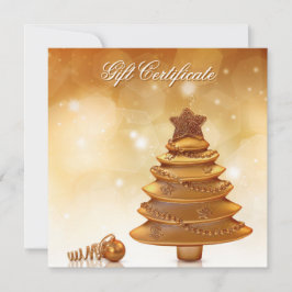Eleganter Goldweihnachtsbaum