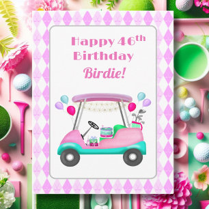 Eleganter Golfparty-Wagen zum 46. Geburtstag für D Karte
