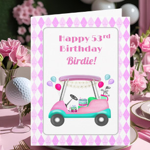 Eleganter Golfparty-Wagen zum 53. Geburtstag für D Karte