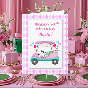 Eleganter Golfparty-Wagen zum 59. Geburtstag für D Karte