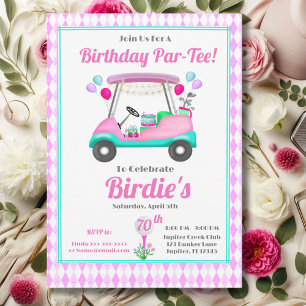 Eleganter Golfparty-Wagen zum 70. Geburtstag für D Einladung