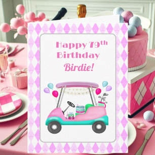 Eleganter Golfparty-Wagen zum 79. Geburtstag für D Karte