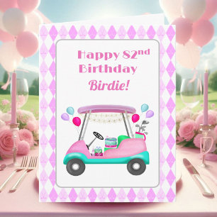 Eleganter Golfparty-Wagen zum 82. Geburtstag für D Karte