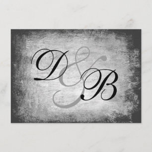 Eleganter Gothic Grunge Einladung