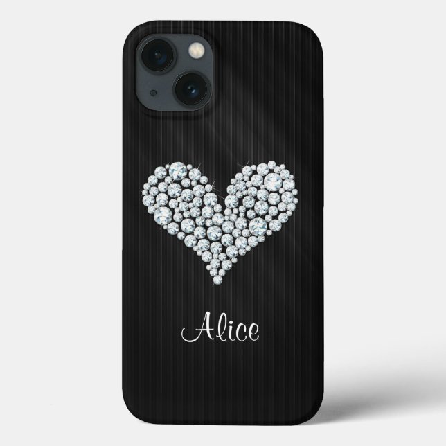Eleganter, grafischer Diamant-Hintergrund Case-Mate iPhone Hülle (Rückseite)
