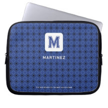 Eleganter, grau-blauer Laptop-Sieb