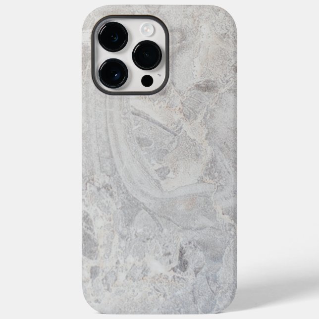 Eleganter grauer Marmor Case-Mate iPhone Hülle (Rückseite)