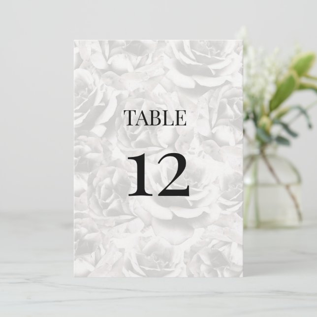 Eleganter, grauer Rose Personalisierter Hochzeitst (Stehend Vorderseite)