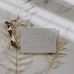 Eleganter grauer und grüner Hochzeitstag Begleitkarte<br><div class="desc">Dies ist eine neutrale Ton Hochzeit Timeline Insert Karte. Bearbeiten Sie die meisten Formulierungen und alle Farben. // Für passende Artikel besuchen Sie bitte die "SAWYER" Kollektion im Sincerely By Nicole Zazzle Store. * Wenn Ihnen dieses Design gefällt, Sie es aber nicht für etwas finden, das Sie suchen, wenden Sie...</div>