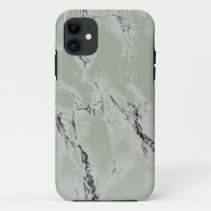 Eleganter grauer und schwarzer Marmor Case-Mate iPhone Hülle