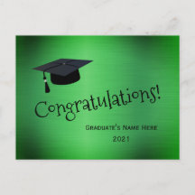 Eleganter Green Gold Cap Herzlichen Glückwunsch Ab