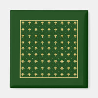 Eleganter Green und Gold Damask